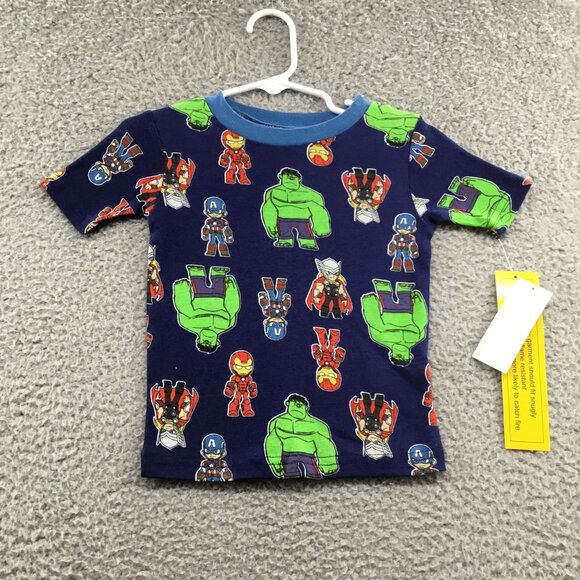 Marvel Avengers Toddler Sleep Tee Navy 3T - Picture 1 of 3
